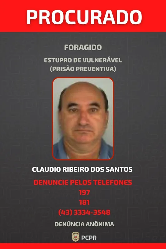 Imagem ilustrativa da imagem Polícia divulga fotos de foragidos por estupro de crianças em Londrina