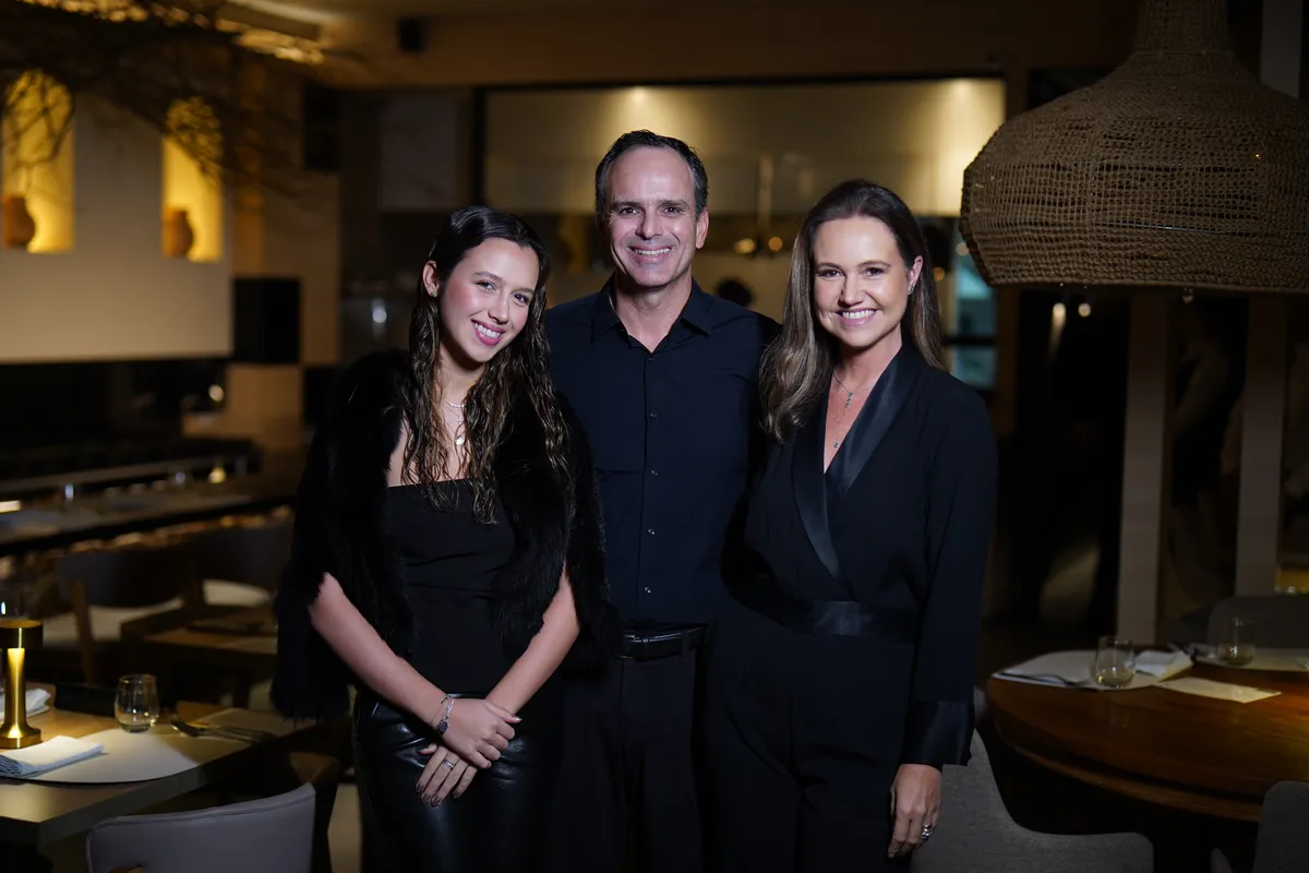 Julia, Fabio e Juliana Meda