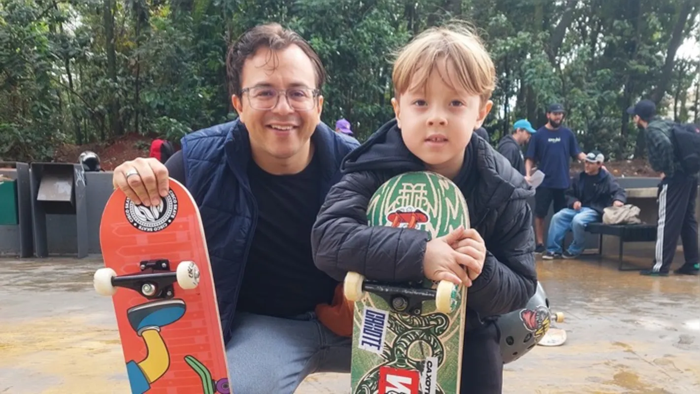 Davi Reis e o filho Heitor: todo mundo gosta e acha bonito
