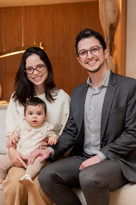 Isabella, Helena e Gustavo Baccarin