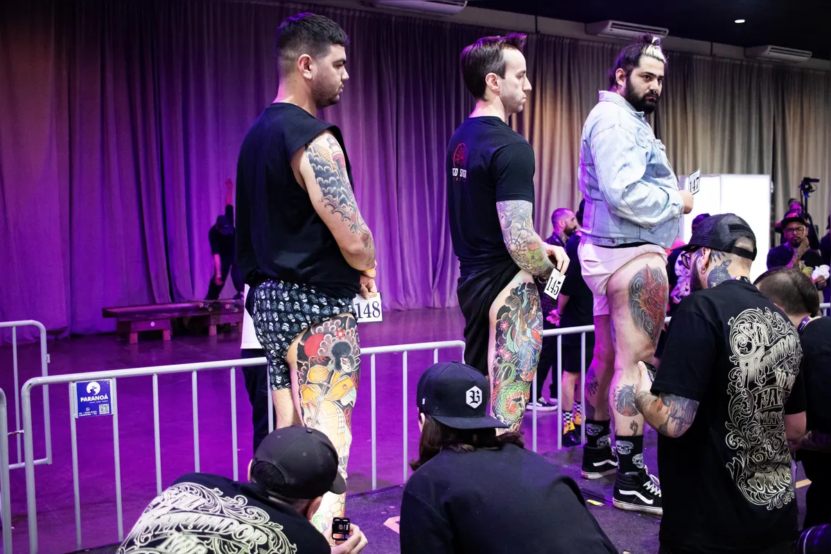 A tatuagem é a principal atração do evento que reúne público e profissionais durante três dias