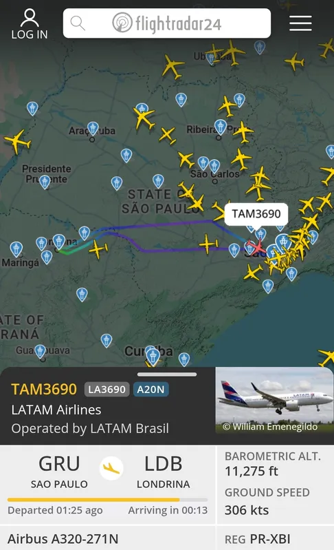 Imagem ilustrativa da imagem Tempestade impede dois pousos no Aeroporto de Londrina