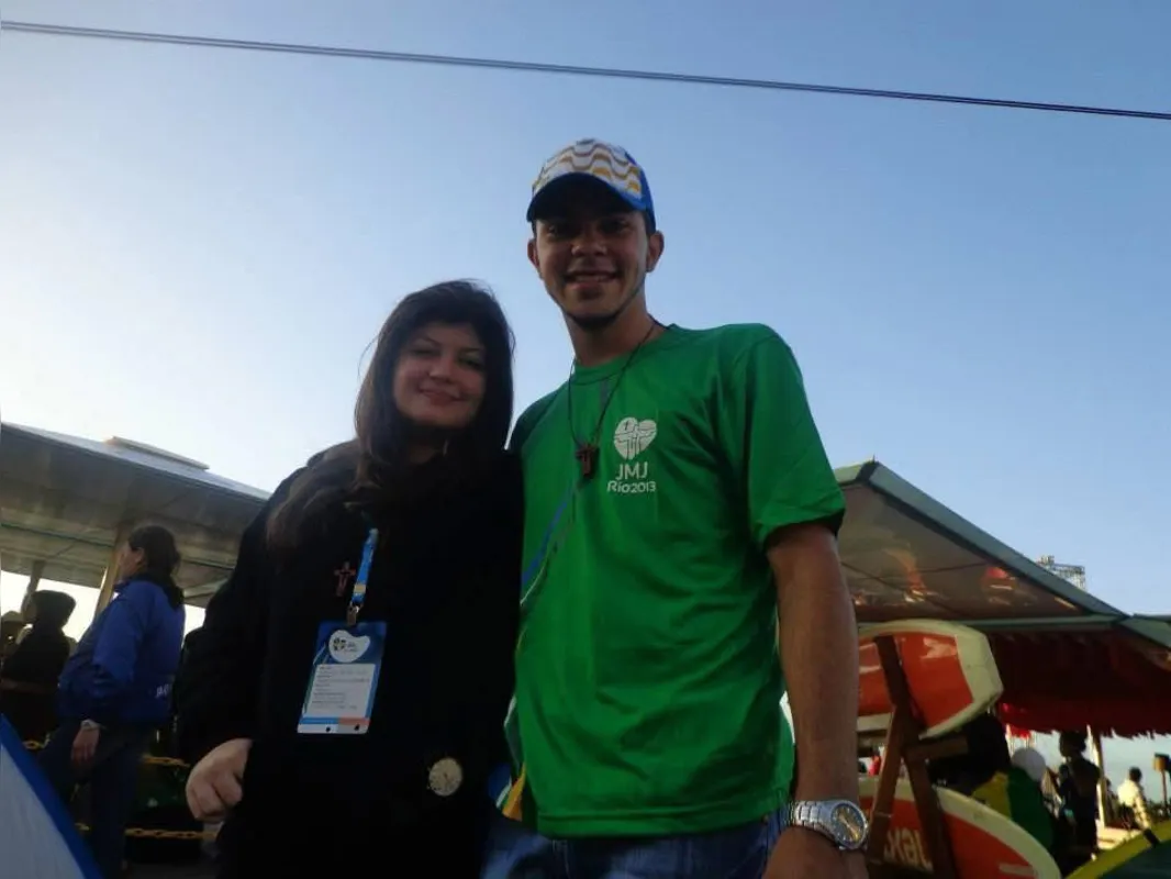 Roberta Ponce e Pedro Marconi: "Vimos ele de perto, ouvimos suas palavras na missa"
