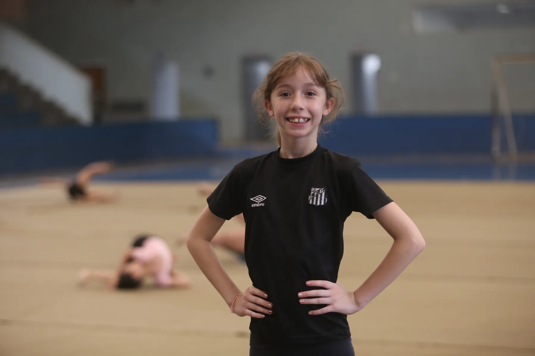 Laura Machado, 10, sonha em virar atleta profissional e disputar as Olimpíadas