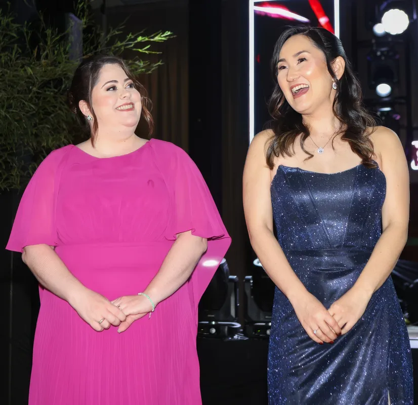 Pró-reitora de Graduação Anelise Franciosi e coordenadora de Biomedicina Andressa Megumi Niwa