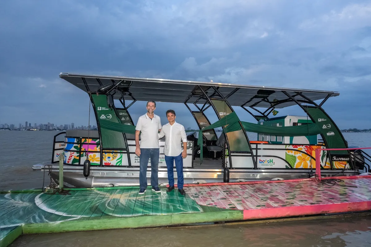 Imagem ilustrativa da imagem Barco 100% movido a hidrogênio verde navega pelos rios de Belém