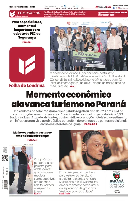 Imagem ilustrativa da imagem Capa 01/11/2025