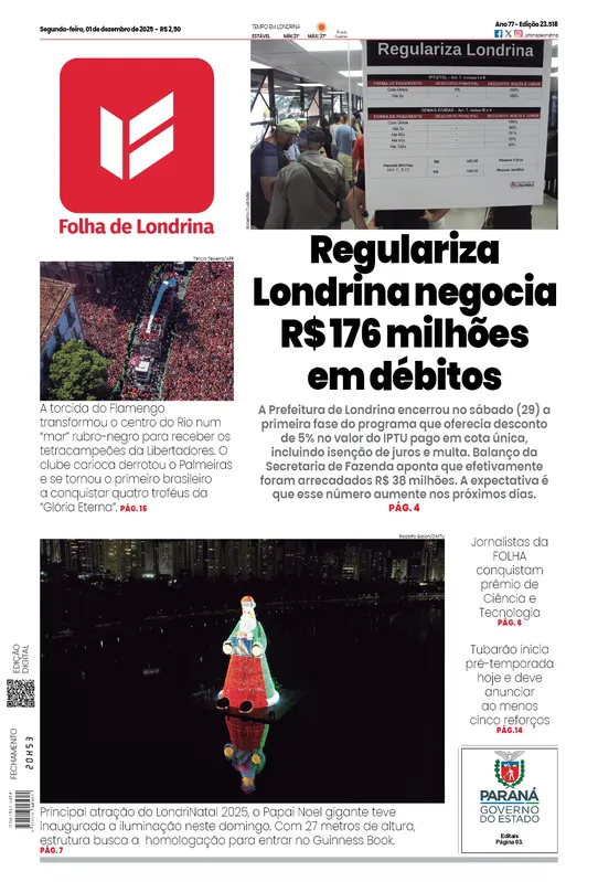 Imagem ilustrativa da imagem Capa 01/12/2025
