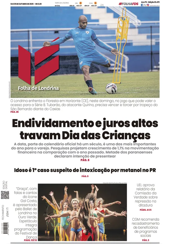 Imagem ilustrativa da imagem Capa 04/10/2025
