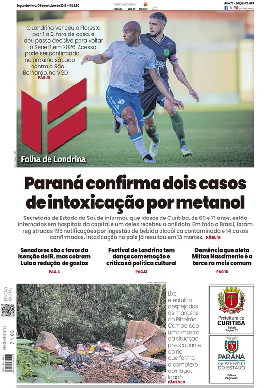 Imagem ilustrativa da imagem Capa 06/10/2025
