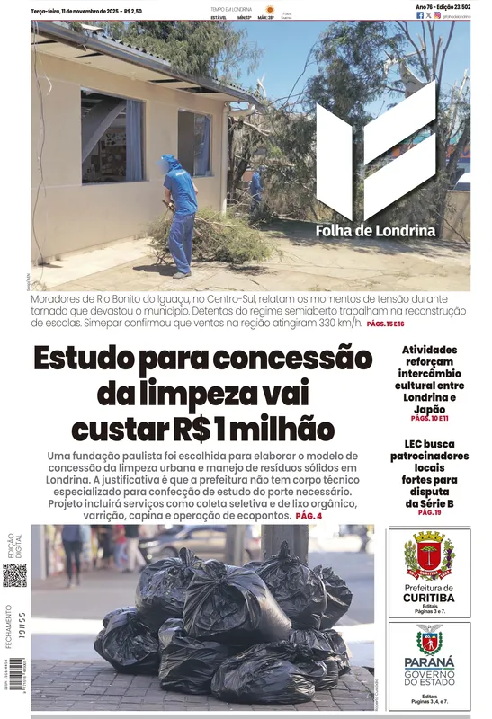 Imagem ilustrativa da imagem Capa 11/11/2025