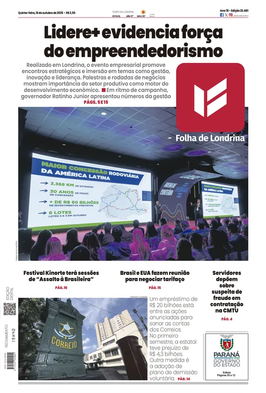 Imagem ilustrativa da imagem Capa 16/10/2025