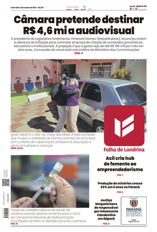 Imagem ilustrativa da imagem Capa 17/10/2025