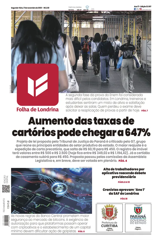 Imagem ilustrativa da imagem Capa 17/11/2025