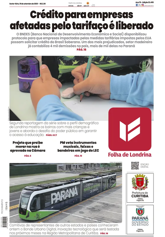 Imagem ilustrativa da imagem Capa 19/09/2025