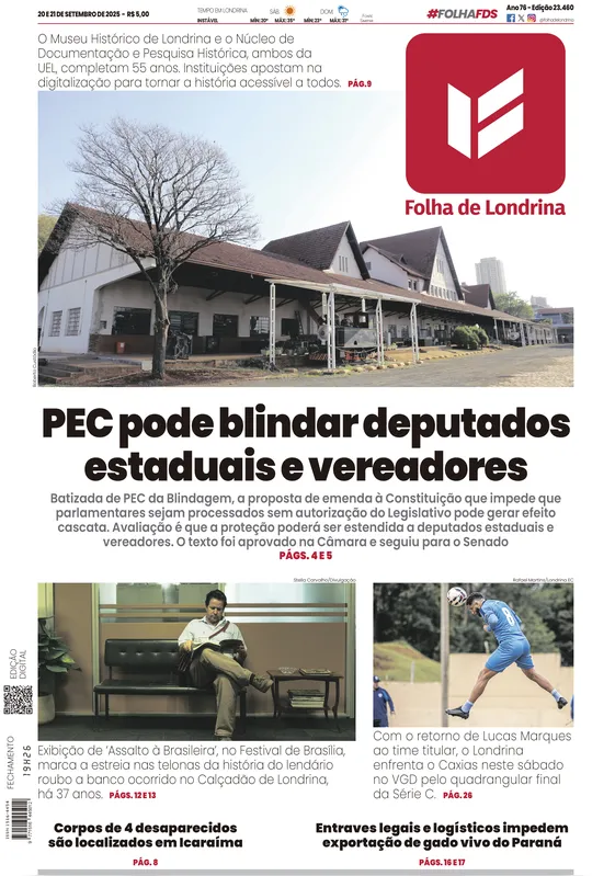 Imagem ilustrativa da imagem Capa 20/09/2025