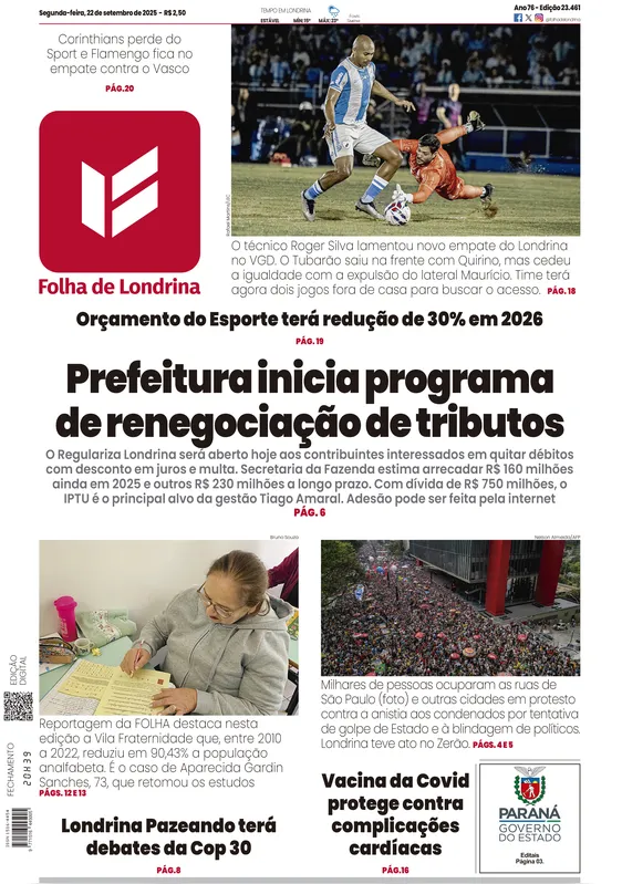 Imagem ilustrativa da imagem Capa 22/09/2025