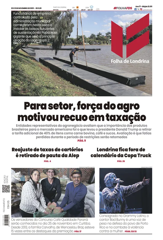 Imagem ilustrativa da imagem Capa 22/11/2025