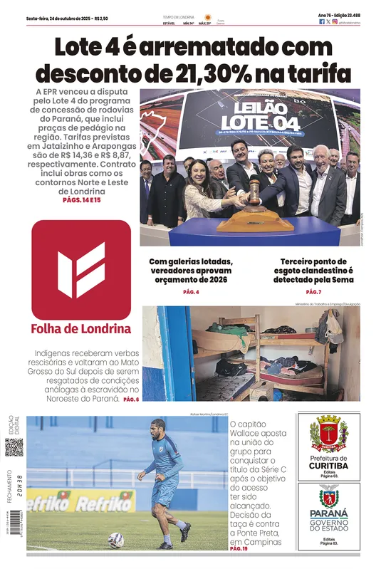 Imagem ilustrativa da imagem Capa 24/10/2025