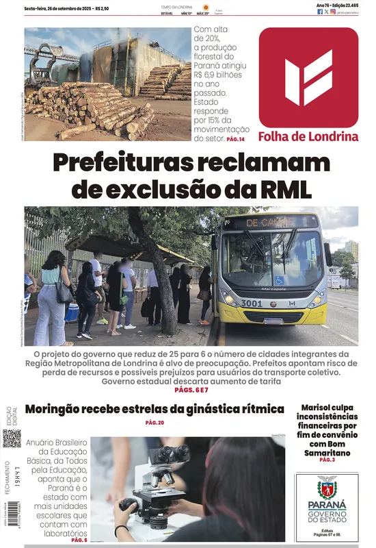 Imagem ilustrativa da imagem Capa 26/09/2025
