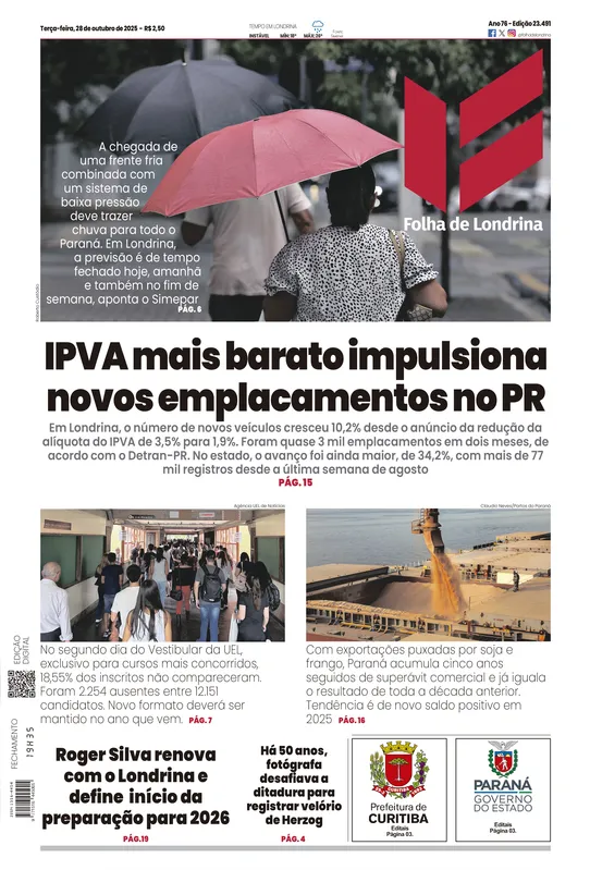 Imagem ilustrativa da imagem Capa 28/10/2025