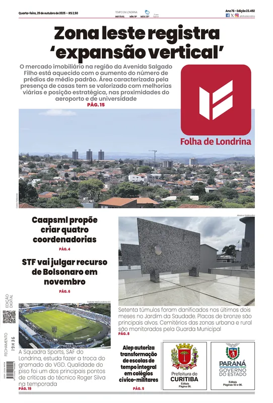 Imagem ilustrativa da imagem Capa 29/10/2025