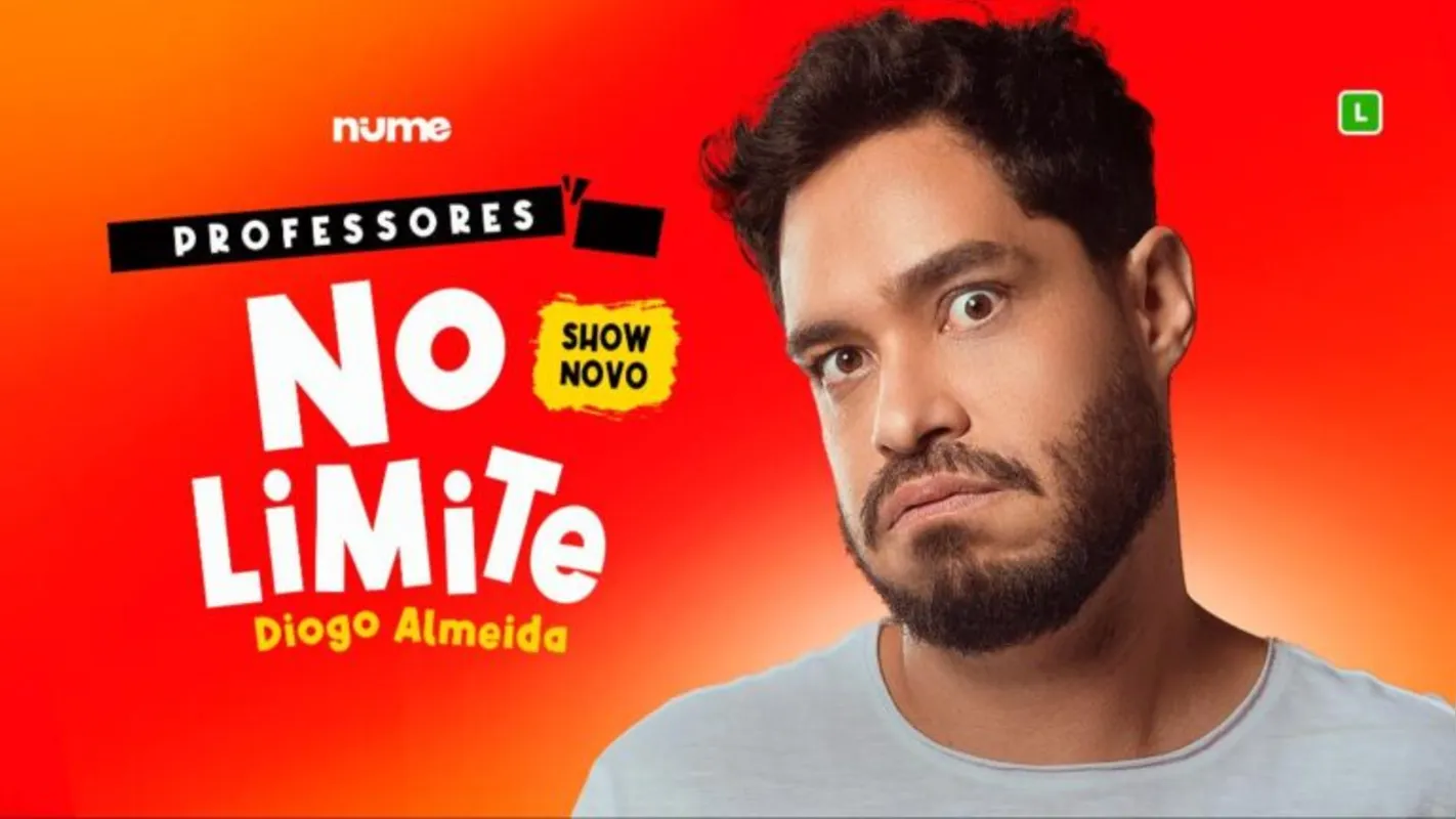 Diogo Almeida apresenta o stand-up "No Limite"no Teatro Mãe de Deus, nesta quinta-feira (11)