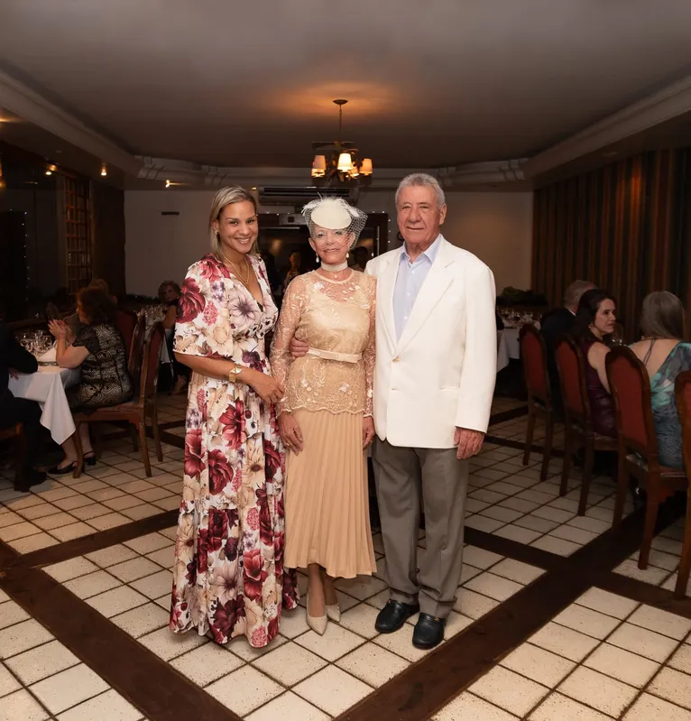 Edina, Antonio Carlos Panichi e a filha Maria Angelita