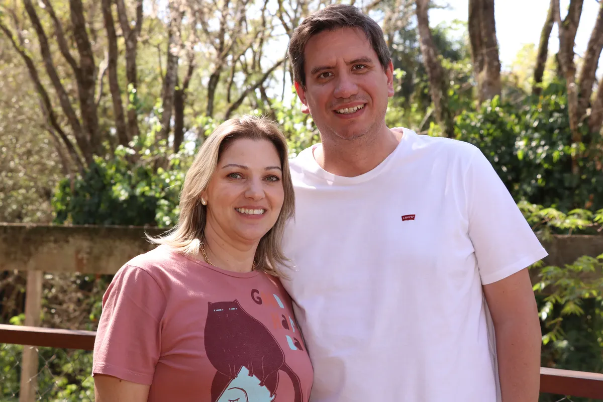 Carla Lanfranchi e Marco Aurélio