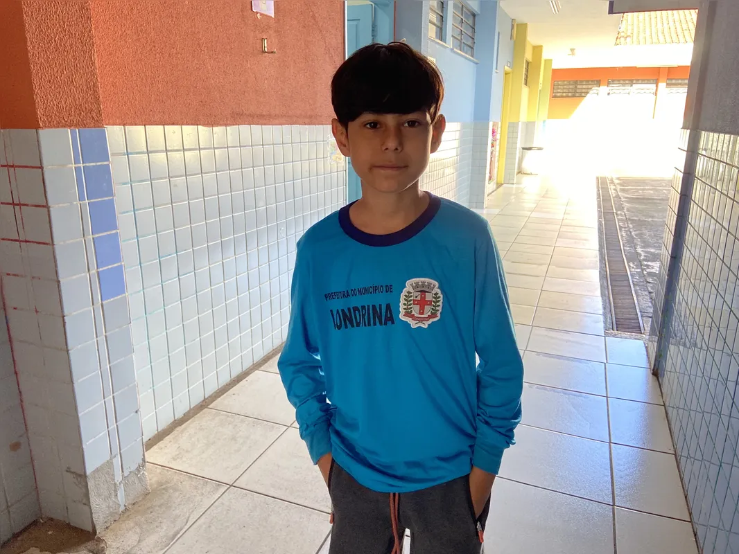 Yudi Abe, 11, se mostrou atento aos perigos dos perfis falsos na internet