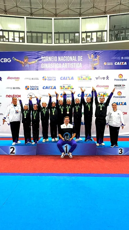 Grupo que conquistou o 7º lugar na categoria Equipes