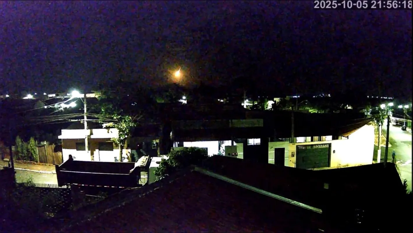 Imagem ilustrativa da imagem Meteoro visto em Londrina é fenômeno comum, mas imprevisível