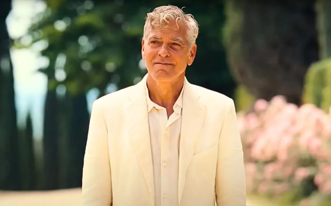 George Clooney em "Jay Kelly): filme é uma sátira de como o estrelato separa o "talento" da realidade