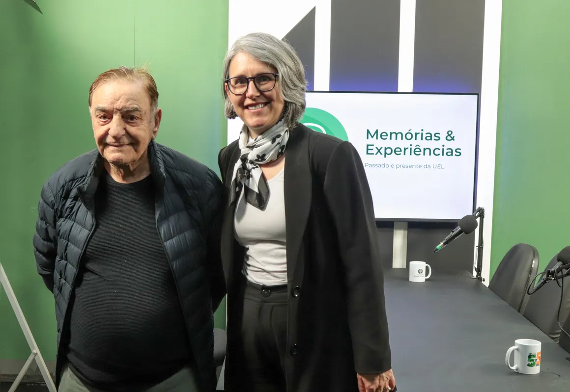 Reitora Marta Favaro e o primeiro reitor, fundador da UEL a partir das chamadas Faculdades isoladas, Ascêncio Garcia Lopes