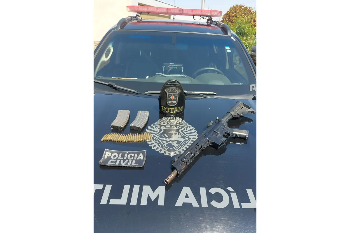 Imagem ilustrativa da imagem Polícia usa retroescavadeira para localizar fuzil em Arapongas