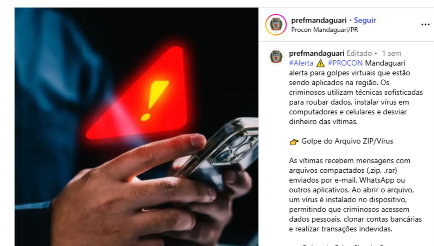 Imagem ilustrativa da imagem Disfarçado de comprovante, vírus derruba contas de WhatsApp no PR