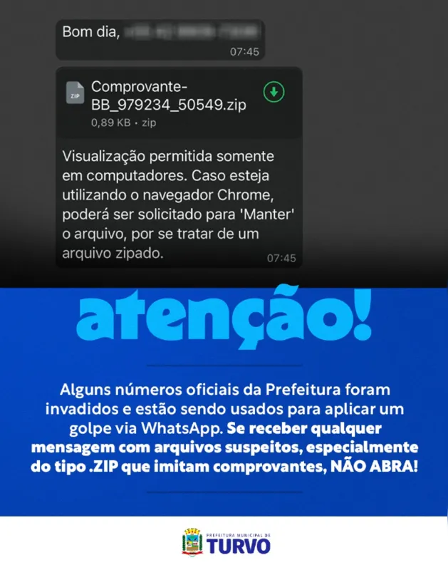 Imagem ilustrativa da imagem Disfarçado de comprovante, vírus derruba contas de WhatsApp no PR