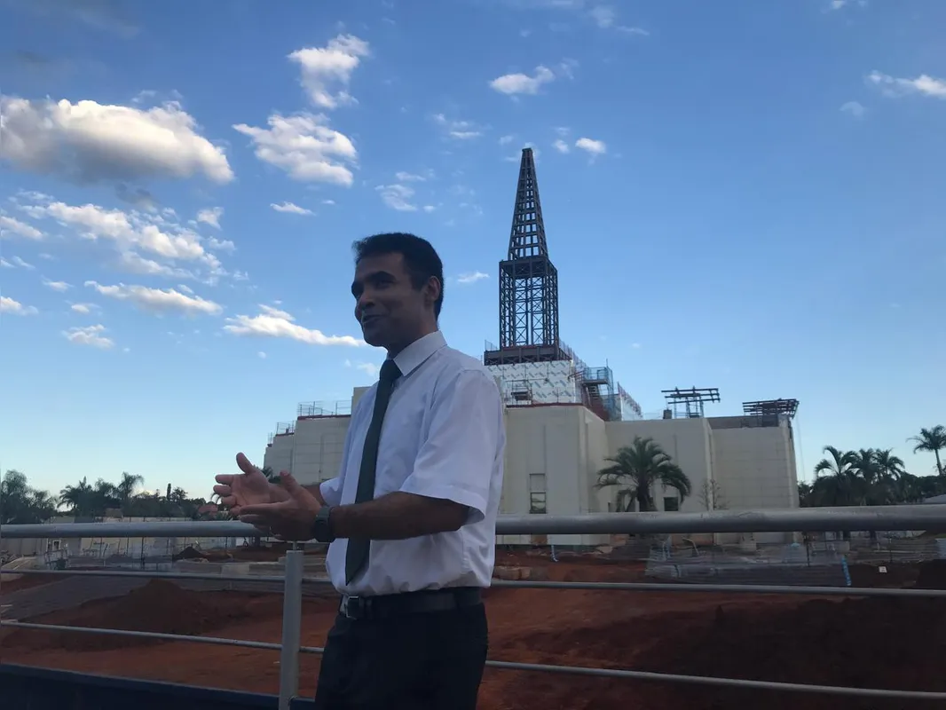 Daniel Fermino da Silva, diretor da igreja de Jesus Cristo dos Santos dos Últimos Dias, em Londrina: "construção do templo é uma conquista para a cidade, mostrando seu protagonismo nacional"