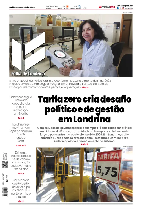 Imagem ilustrativa da imagem Capa 27/12/2025