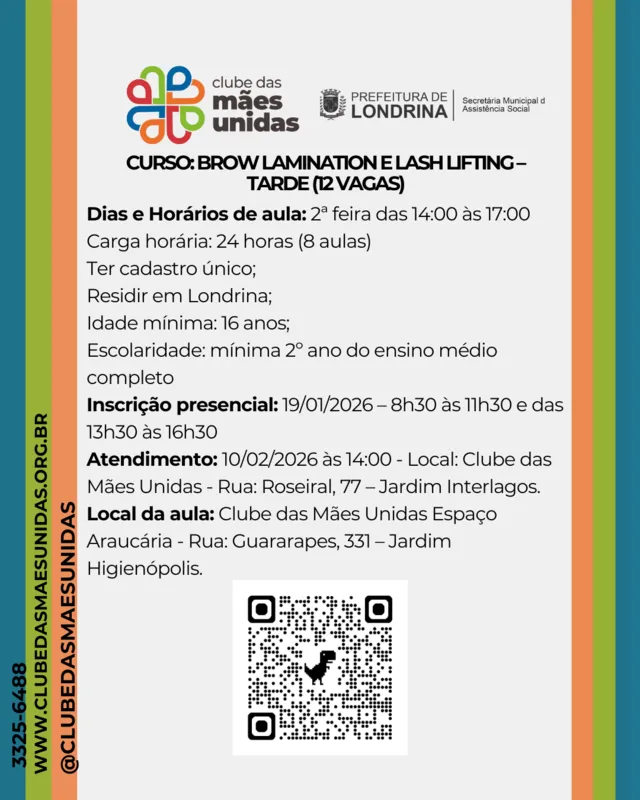Imagem ilustrativa da imagem Clube das Mães Unidas está com inscrições abertas para cursos profissionalizantes
