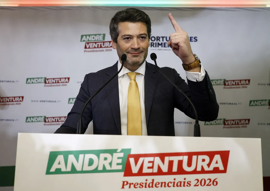 O  candidato da extrema direita, André Ventura fez 23,5% dos votos