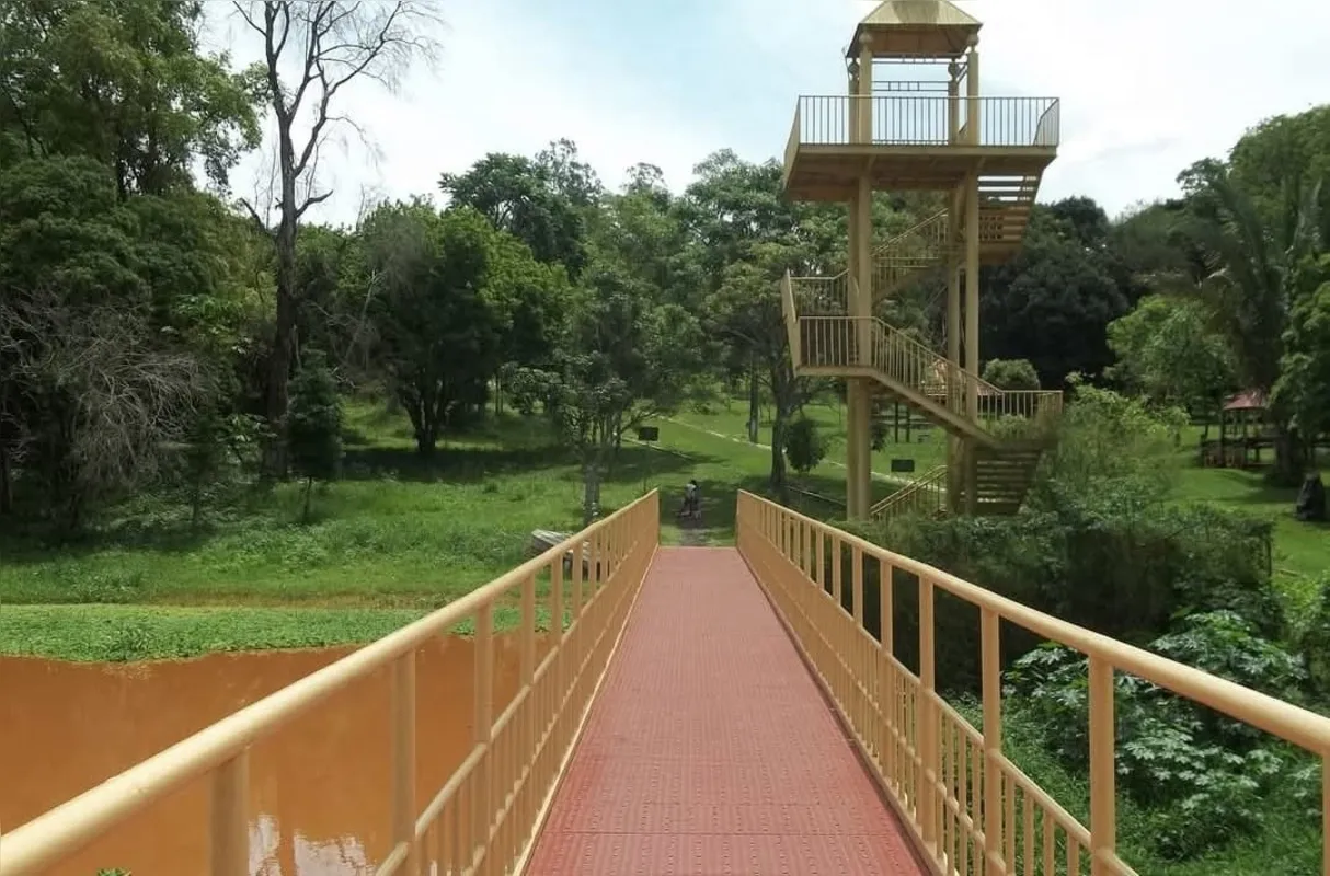 Quando ainda estava de pé, passarela da Usina Três Bocas levava ao mirante