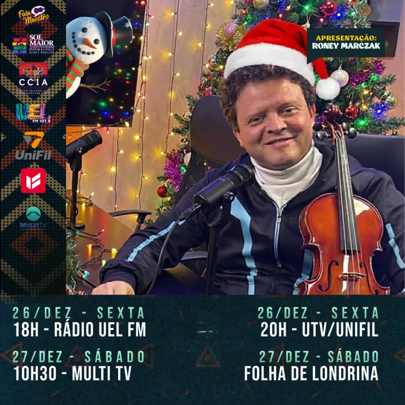 Imagem ilustrativa da imagem Fala Maestro 228# Especial de Natal com Roney e convidados