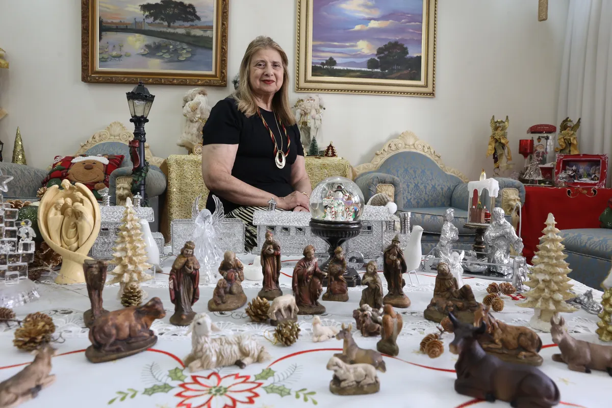 Sueli Maluf Gomiero tem mais de cem presépios em seu acervo e começa em outubro a decoração de Natal