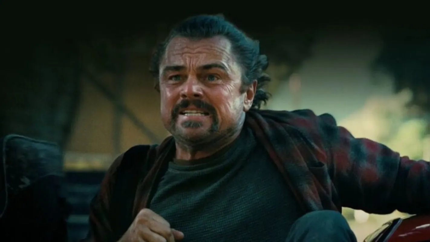 Leonardo Di Caprio em "Uma Batalha Após a Outra": um  dos mais fortes concorrentes ao Oscar de Melhor Filme