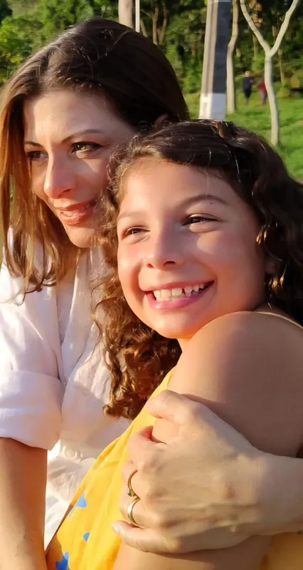 Pâmela Vidotti e  Maria Luiza Vidotti Gendorf, a querida Malu