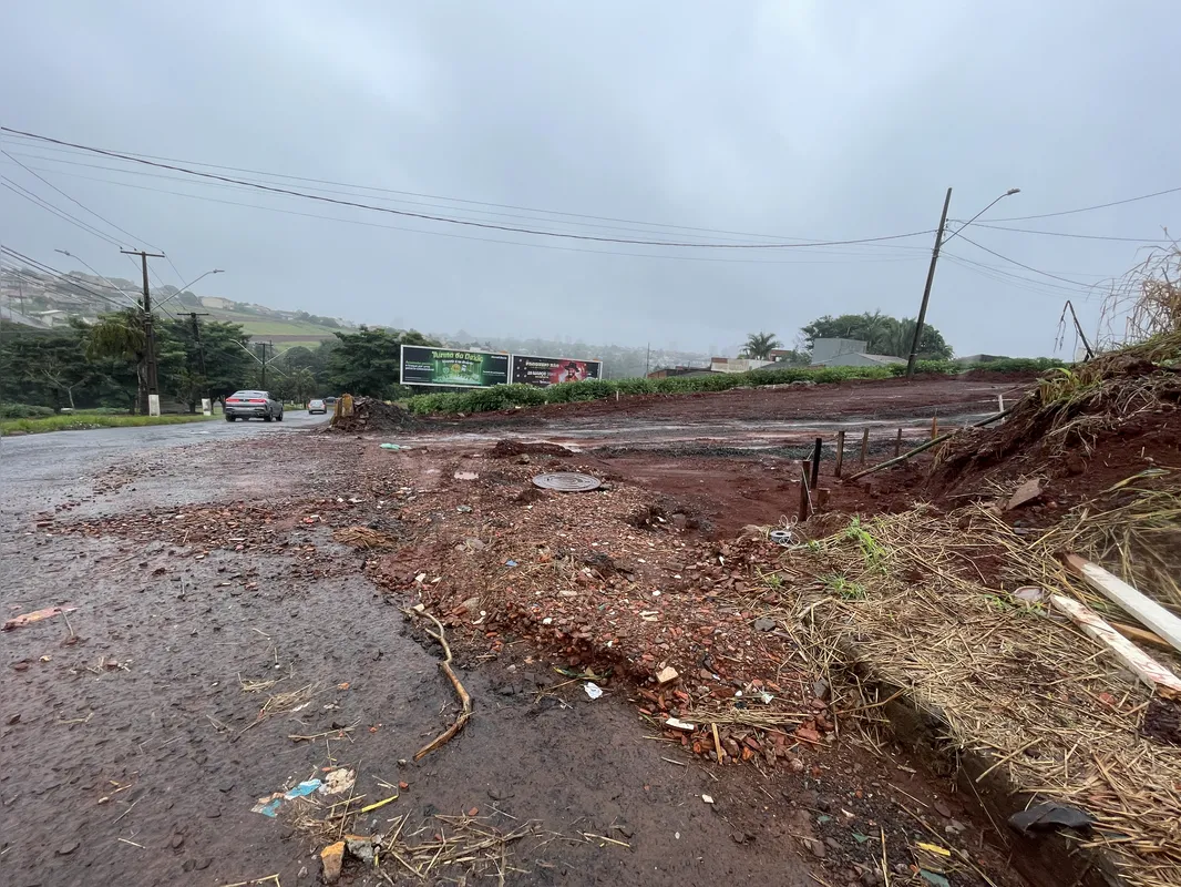 Imagem ilustrativa da imagem Após chuva intensa, prefeitura mapeia pontos críticos em vias de Londrina