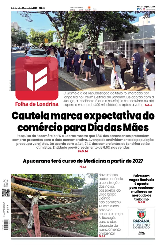 Imagem ilustrativa da imagem Capa 07/05/2026.