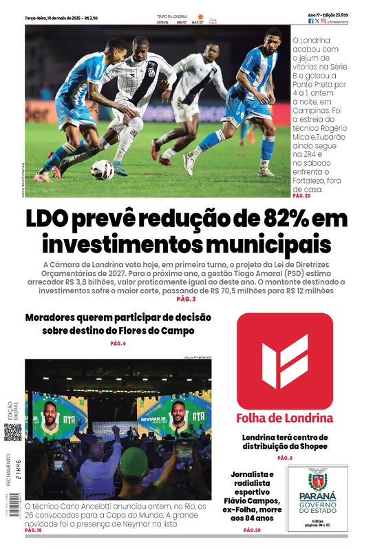 Imagem ilustrativa da imagem Capa 19/05/2026