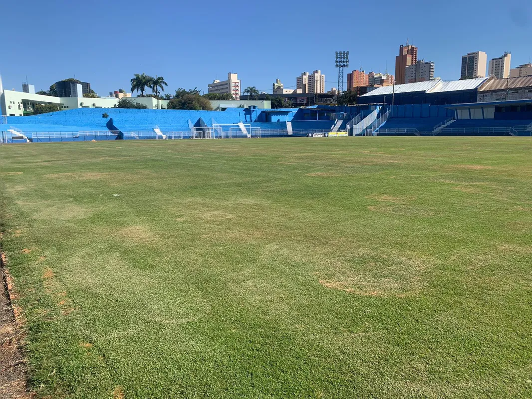 Em 2025, gramado do VGD apresentou problemas de nivelamento e descompactação, além de manchas causadas por fungos